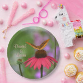 ガーデン結婚・バタフライ ペーパープレート (パーティー)