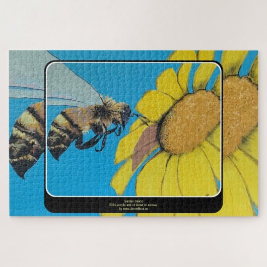 ガーデン絵を描ダンス ジグソーパズル (横)