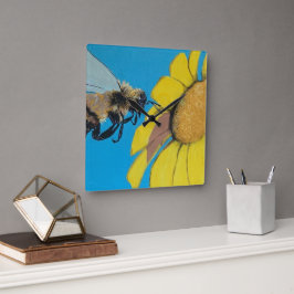 ガーデン絵を描ダンス スクエア壁時計