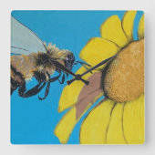 ガーデン絵を描ダンス スクエア壁時計 (正面)