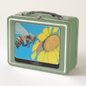 ガーデン絵を描ダンス メタルランチボックス (正面)