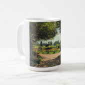 ガーデン絵画ズで，モネ有名絵画な コーヒーマグカップ (正面左)