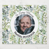 ガーデン緑離れの葬儀 スパークリングワインラベル (シングルラベル)