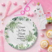 ガーデン緑離れの葬儀 ペーパープレート (パーティー)