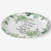 ガーデン緑離れの葬儀 ペーパープレート (アングル)