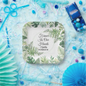 ガーデン緑離れの葬儀 ペーパープレート (パーティー)