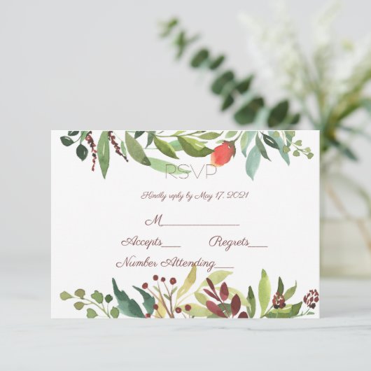 ガーデン縁ど 出欠カード (スタンド正面)