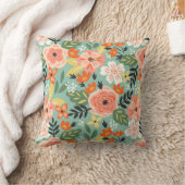 ガーデン花柄 クッション (ブランケット)