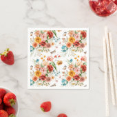 ガーデン花柄 スタンダードカクテルナプキン (インサイチュ)