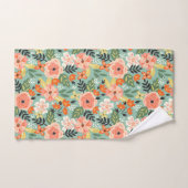 ガーデン花柄 バスタオルセット (ハンドタオル)