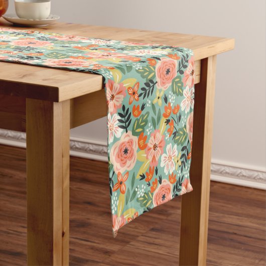 ガーデン花柄 ミディアムテーブルランナー (インサイチュ)