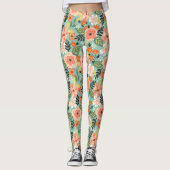 ガーデン花柄 レギンス (正面)