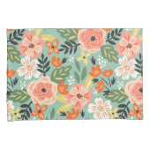 ガーデン花柄 枕カバー (正面右)