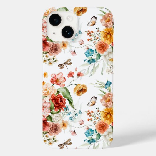 ガーデン花柄 Case-Mate iPhoneケース (裏面)