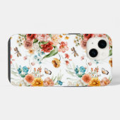 ガーデン花柄 iPhoneケース (裏面横)