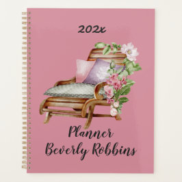 ガーデン花模様パーソナライズされたプランナー プランナー手帳