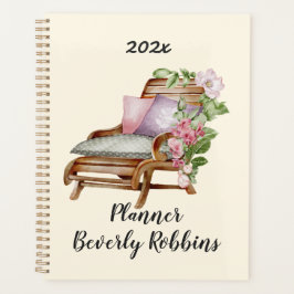 ガーデン花模様パーソナライズされたプランナー プランナー手帳