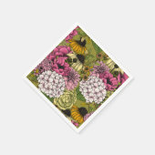 ガーデン花模様2 スタンダードカクテルナプキン (角)