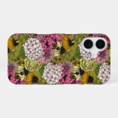 ガーデン花模様2 iPhone 16ケース (裏面横)
