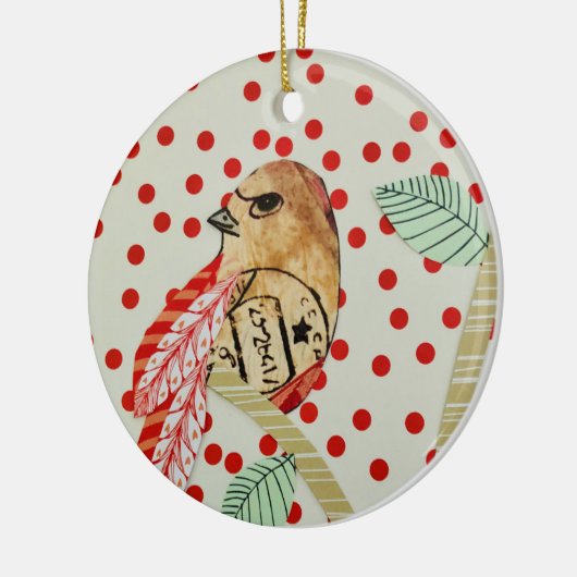 ガーデン芸術的オーナメントの鳥 セラミックオーナメント (左)