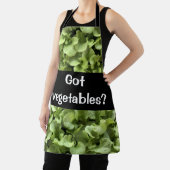 ガーデン葉でのグリーンサラダ野菜 エプロン (インサイチュ)