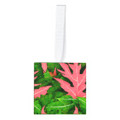 ガーデン葉ズ秋パターン キューブオーナメント (正面)