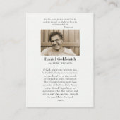 ガーデン葬儀の祈りの言葉カード プレイスカード (裏面)