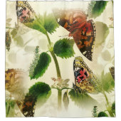 ガーデン蝶 シャワーカーテン (正面)