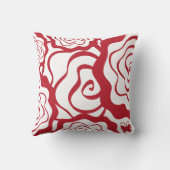 ガーデン赤と白装飾用クッション クッション (裏面)