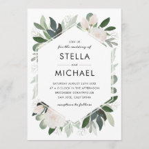 ガーデン赤面ウェディング招待