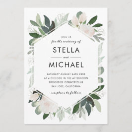 ガーデン赤面ウェディング招待 招待状