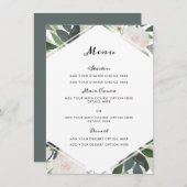 ガーデン赤面メニューカード メニュー (正面/裏面)