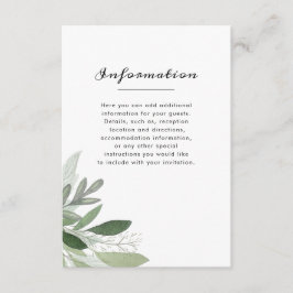 ガーデン赤面情報カード エンクロージャーカード