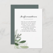 ガーデン赤面情報カード エンクロージャーカード (正面/裏面)