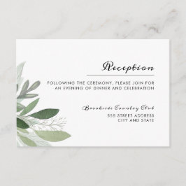 ガーデン赤面披露宴カード エンクロージャーカード