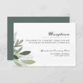 ガーデン赤面披露宴カード エンクロージャーカード (正面/裏面)