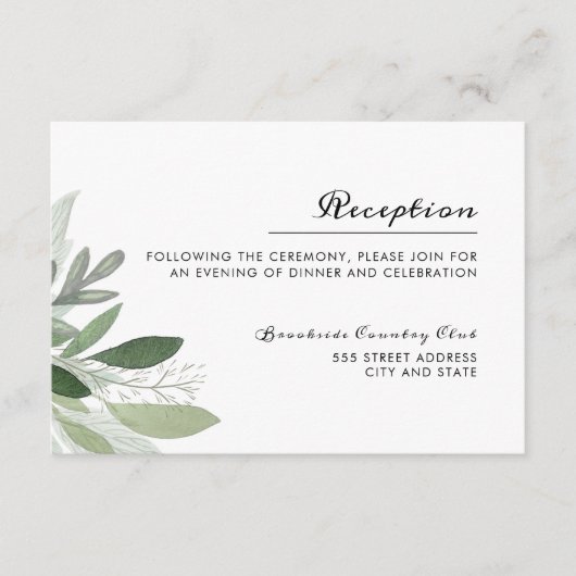 ガーデン赤面披露宴カード エンクロージャーカード (正面)