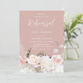 ガーデン赤面&ホワイトフローラモーヴリハーサルディナー 招待状 (スタンド正面)