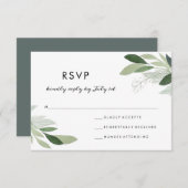 ガーデン赤面RSVP 出欠カード (正面/裏面)