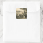 ガーデン近くのティフリス，グルジア，プレート27 from a book スクエアシール (バッグ)