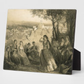 ガーデン近くのティフリス,グルジア,プレート27 from a book フォトプラーク (側面)