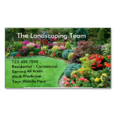 ガーデン造園サービス マグネット名刺 (正面)