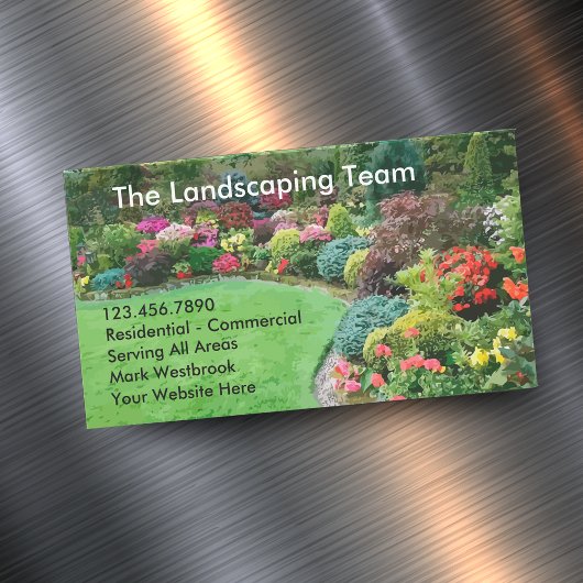 ガーデン造園サービス マグネット名刺