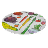 ガーデン野菜アスパラガスビーツニンジン根 カッティングボード (角)