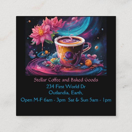 ガーデン銀河系 スクエア名刺 (裏面)