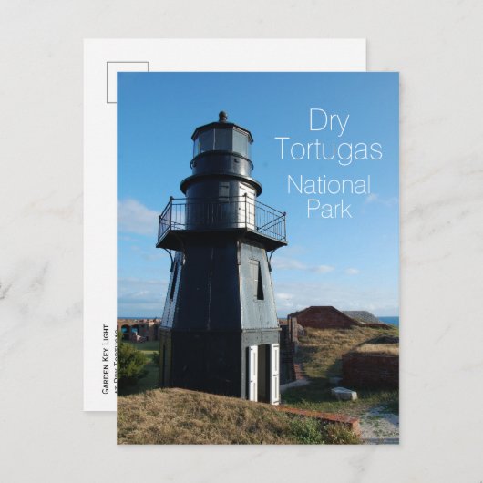 ガーデン鍵ライトドライトルトゥガス国立公園 ポストカード (正面/裏面)