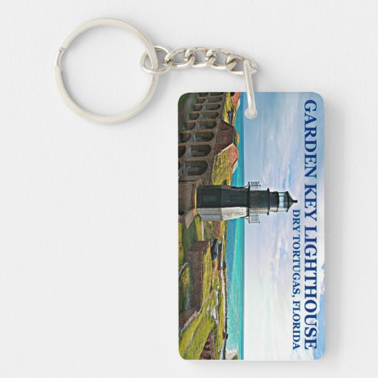 ガーデン鍵ライトハウスドライトルトゥガスフロリダ キーホルダー (正面)