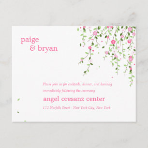 ガーデン開花ズ結婚披露宴カード エンクロージャーカード