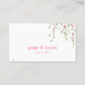 ガーデン開花フラット座席表 プレイスカード (裏面)