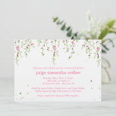 ガーデン開花ブライダルシャワー招待状 招待状 (スタンド正面)